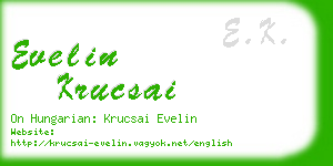 evelin krucsai business card